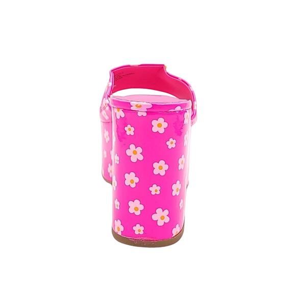 Wild Pair Women Platform Slide Sandals Melbourne Size US 7.5M Pink Floral - Picture 5 of 6